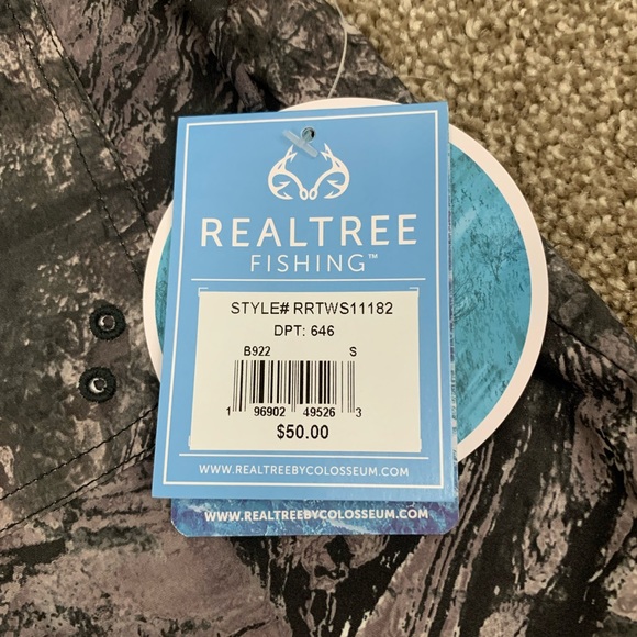 NWT Camo RealTree Aspect Fishing Shirt Short Sleeve Button Front Size S Camo … - Picture 14 of 14